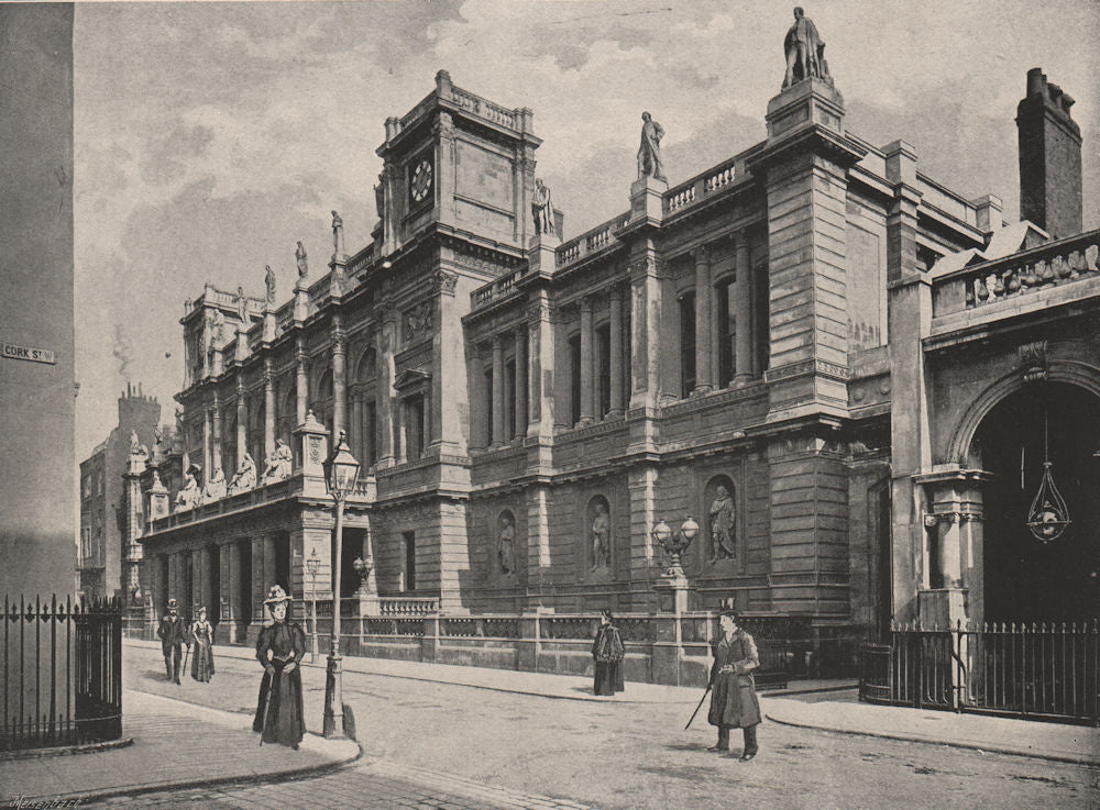 London University. London. Education 1896 old antique vintage print picture